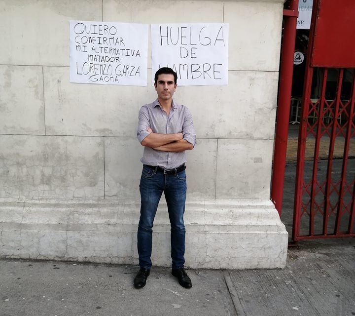 Lorenzo Garza en huelga de hambre