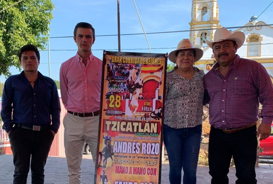 Cartel de rejones en Tizcatlán