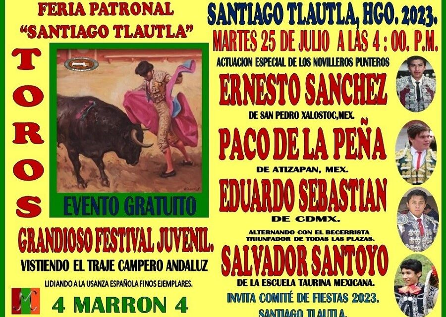 Anuncian festival en Santiago Tlautla
