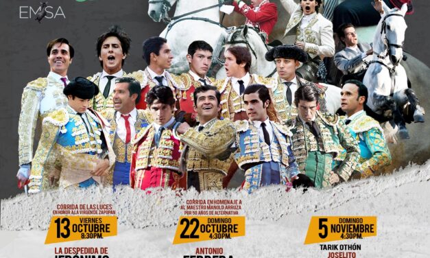 Anuncian seis corridas de toros para Guadalajara
