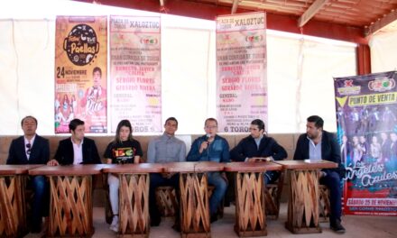 Presentan corrida del CL aniversario de la fundación de Xaloztoc, Tlaxcala