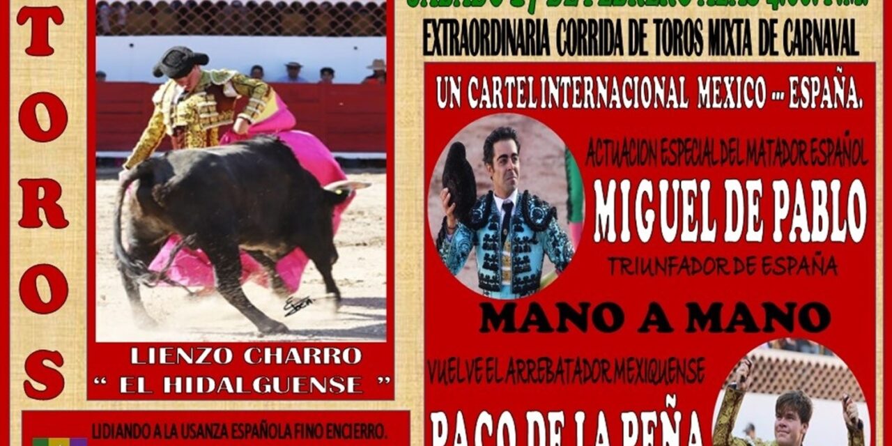 Anuncian corrida mixta en Mixquiahuala